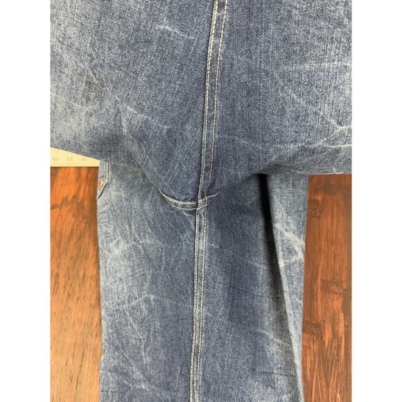 Phat Classics Phat Farm Wide Leg‎ Embroidered Y2K Vintage Denim Jeans Mens 38x34 - Picture 6 of 13